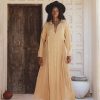 Ochre Kannika Shirt Dress Handmade Bohemian Dresses Chiffon